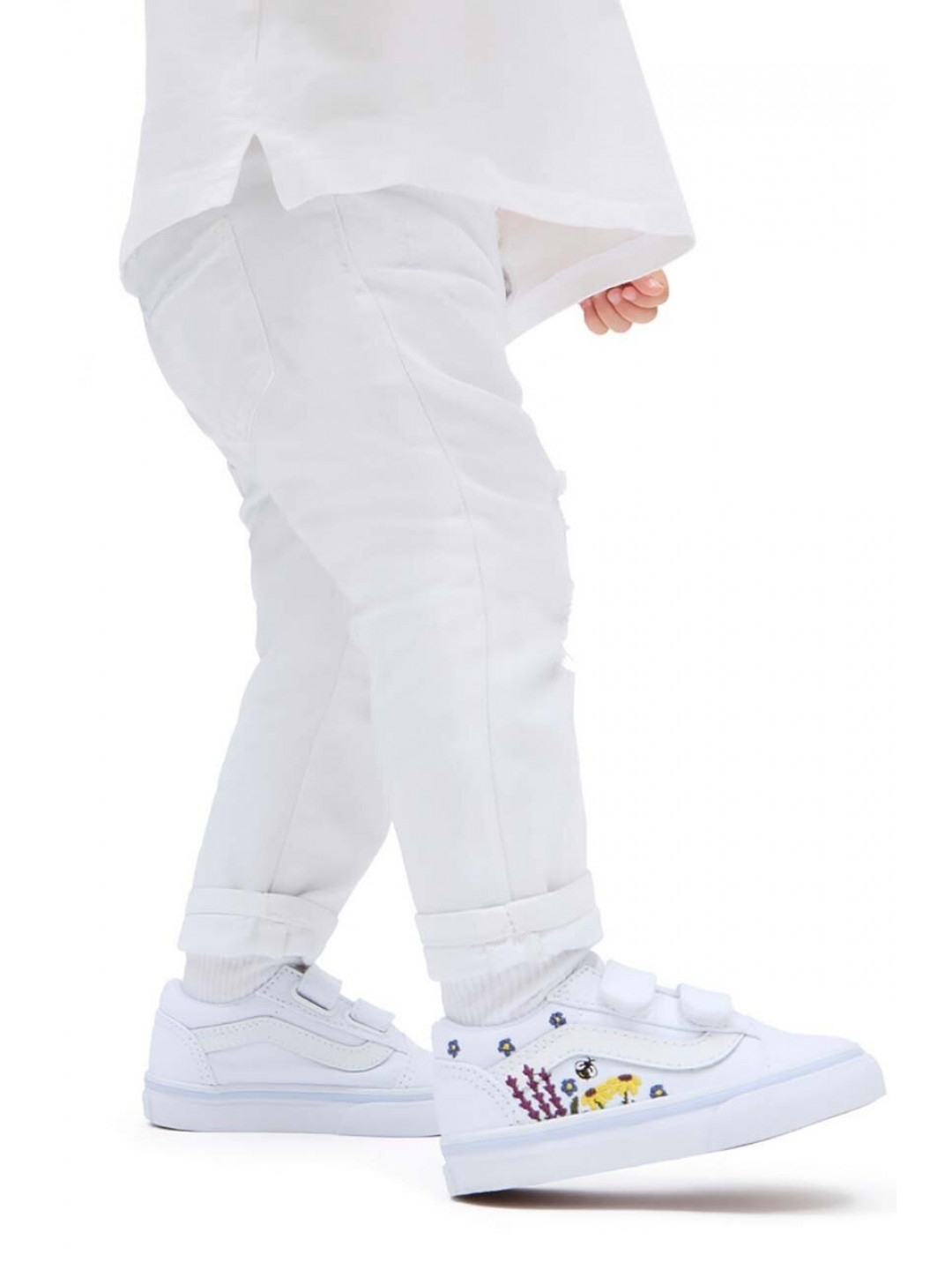 Dětské tenisky Vans Old Skool V bílá barva